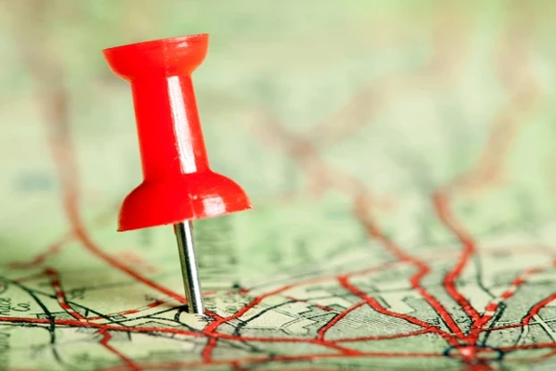 Pushpin On Map 5652021