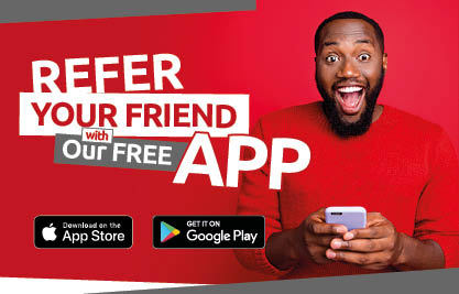 Refer a friend in our app